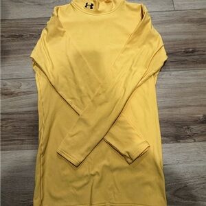 Under Armour Yellow Long Sleeve Tee Coldgear Compression